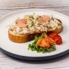 Chicken on Toast An Smoked salmon