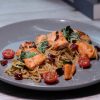 Spaghetti Spicy Salmon